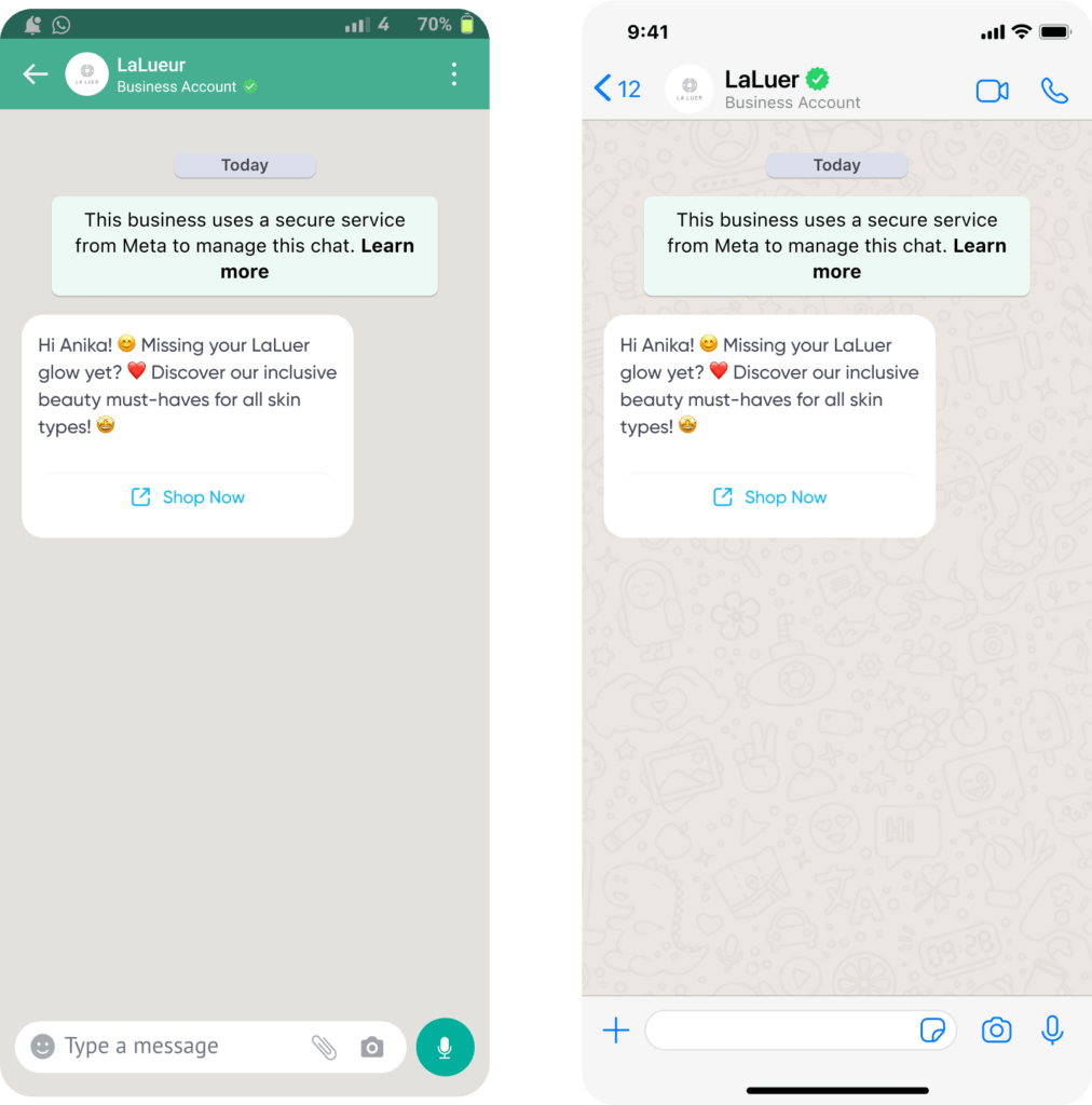 creative guidelines for whatsapp messages