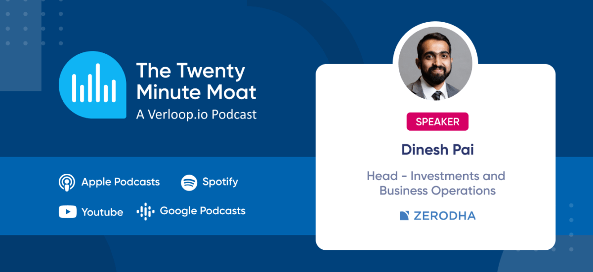 Dinesh Pai on The Twenty Minute Moat