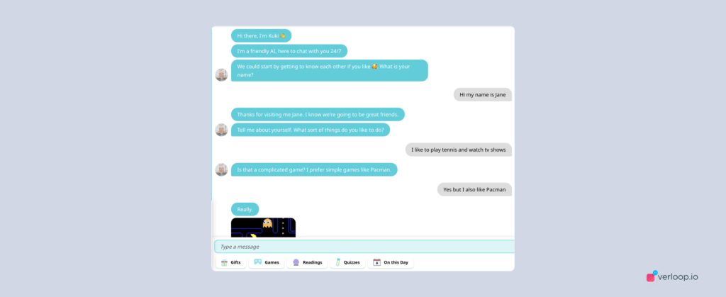 Kuki website chatbot