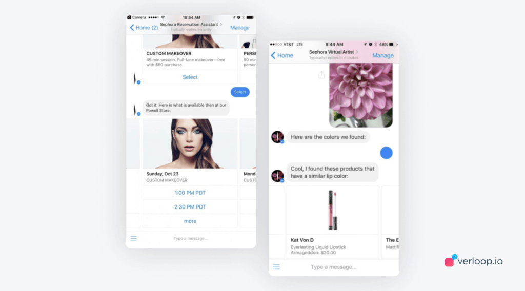 sephora facebook chatbot